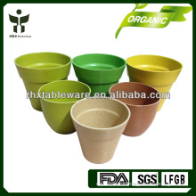 Plant Fiber Flower Pot Biodegradable Flower pot Bamboo rice hull